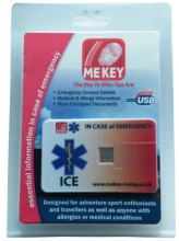 MEkey ICE Medical ID Card Blister Pack